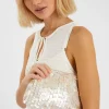 Accessorize Pearl Shell Embellished Clutch Bag