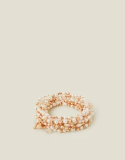 Accessorize Pearl Stretch Bracelet Multipack