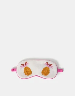 Accessorize Pineapple Embroidered Sleep Mask
