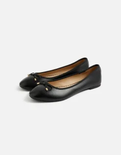 Accessorize Plain Ballerina Flats Black