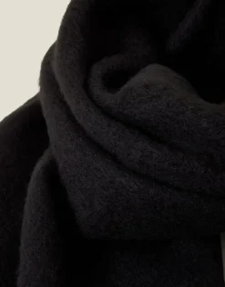 Accessorize Plain Tassel Scarf Black