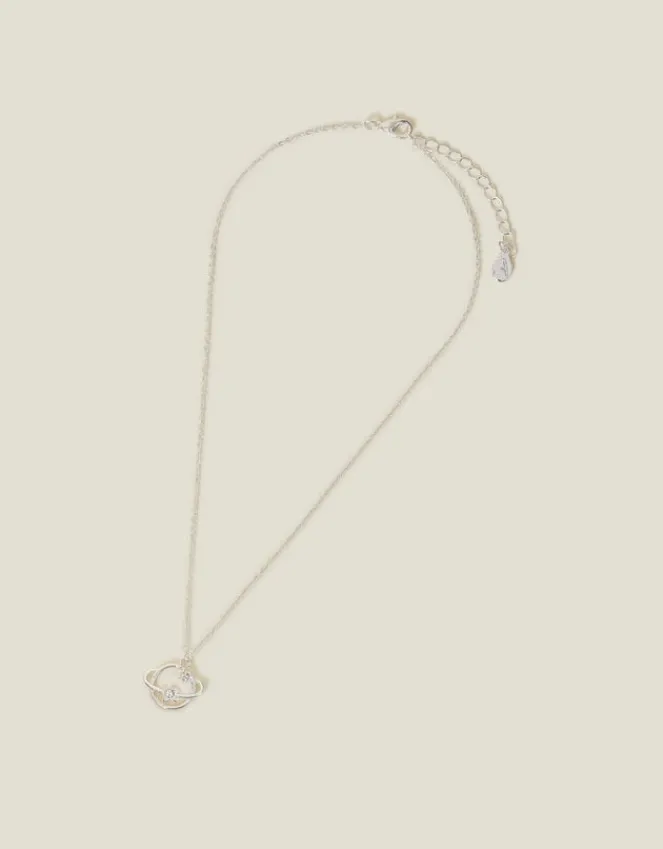 Accessorize Planet Pendant Necklace