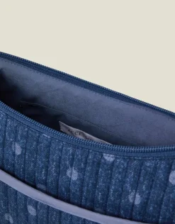 Accessorize Polka Dot Denim Sling Bag