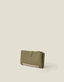 Accessorize Push Lock Faux Leather Purse