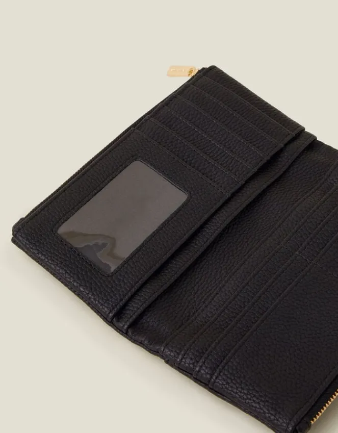 Accessorize Push Lock Wallet Black