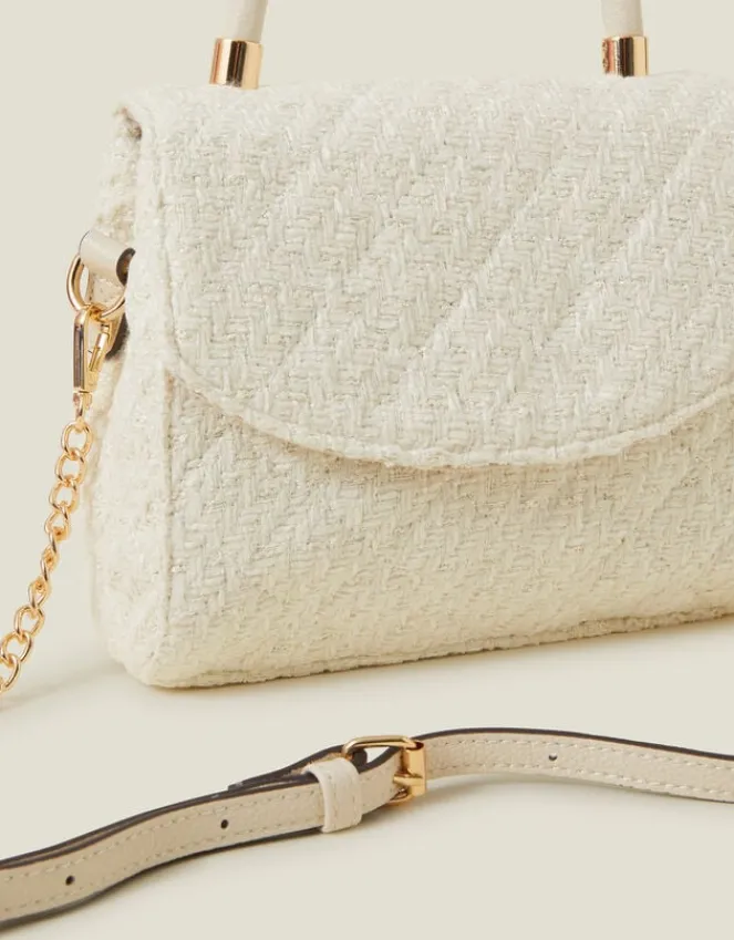 Accessorize Quilted Boucle Handbag