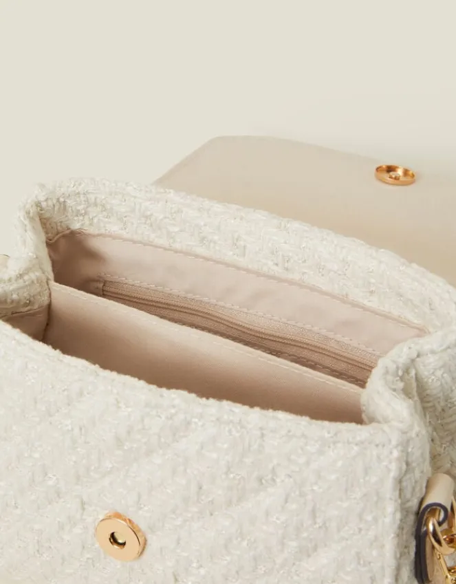 Accessorize Quilted Boucle Handbag