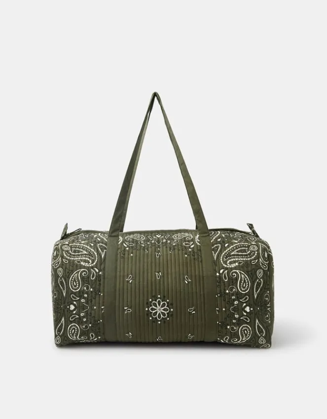 Accessorize Quilted Paisley Weekend Bag