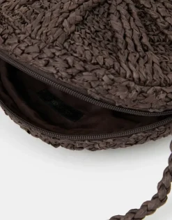 Accessorize Raffia Circle Crossbody Bag