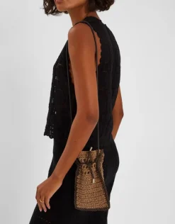 Accessorize Raffia Phone Bag