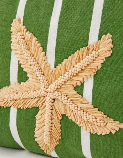 Accessorize Raffia Starfish Stripe Pouch
