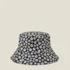 Accessorize Reversible Daisy Print Bucket Hat