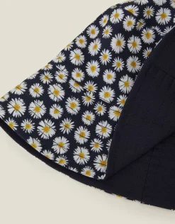 Accessorize Reversible Daisy Print Bucket Hat