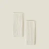 Accessorize Ribbed Cut Off Gloves Natural