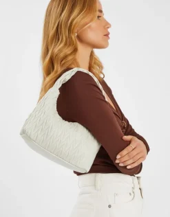 Accessorize Ruched Faux Leather Handbag