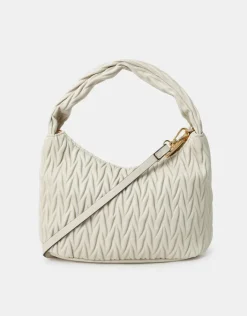 Accessorize Ruched Faux Leather Handbag
