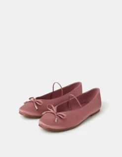 Accessorize Satin Ballet Flats Pink