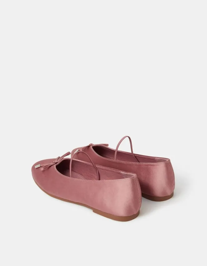 Accessorize Satin Ballet Flats Pink