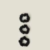 Accessorize Satin Medium Scrunchies Set of Three