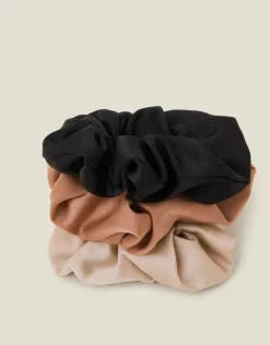 Accessorize Satin Scrunchie Set of Three