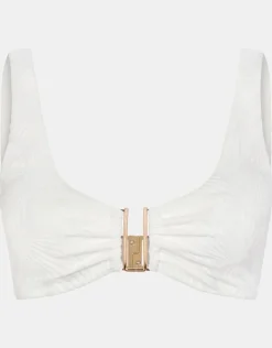 Accessorize Seashell U-Front Bikini Top White
