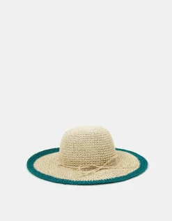 Accessorize Shell Beaded Floppy Hat