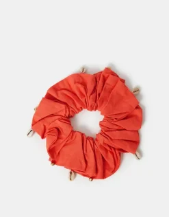 Accessorize Shell Embellished Hair Scrunchie