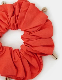 Accessorize Shell Embellished Hair Scrunchie