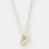 Accessorize Shell Pendant Pearl Necklace