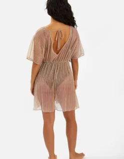 Accessorize Shimmer Kaftan Gold
