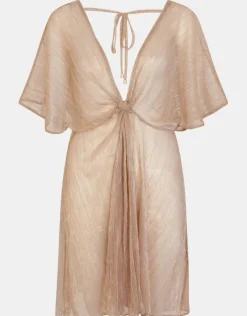 Accessorize Shimmer Kaftan Gold