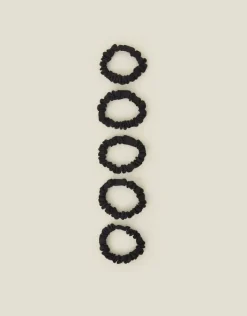 Accessorize Skinny Satin Scrunchies 5 Pack
