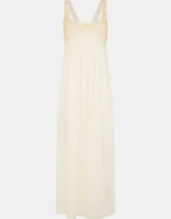Accessorize Sleeveless Embellished Maxi Dress Ivory