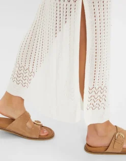 Accessorize Sleeveless Knitted Maxi Dress Natural