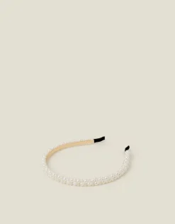 Accessorize Slim Pearl Headband