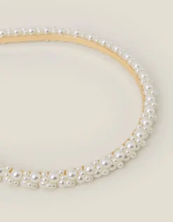 Accessorize Slim Pearl Headband