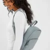 Accessorize Small Plain Faux Leather Backpack Blue