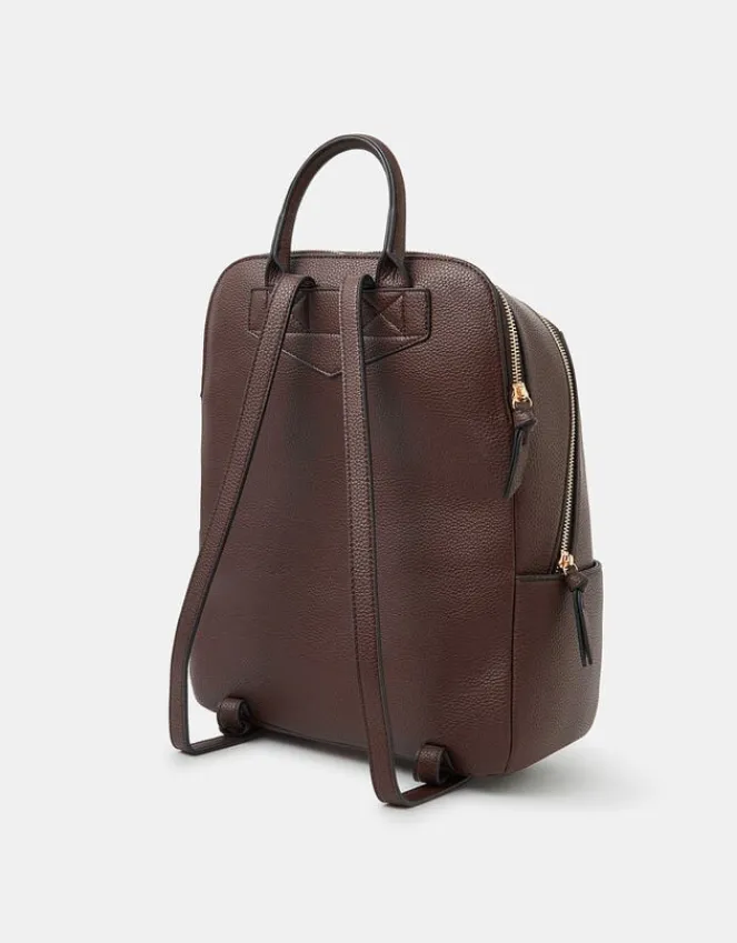 Accessorize Smart Zip Around Backpack Brown