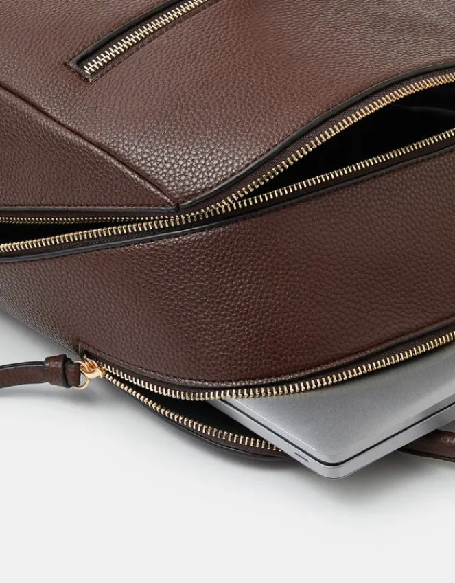Accessorize Smart Zip Around Backpack Brown