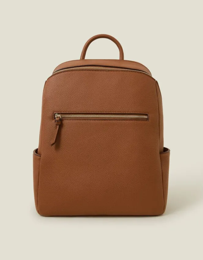 Accessorize Smart Zip Around Backpack Tan