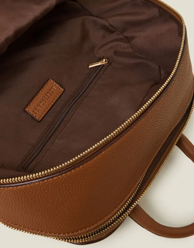 Accessorize Smart Zip Around Backpack Tan