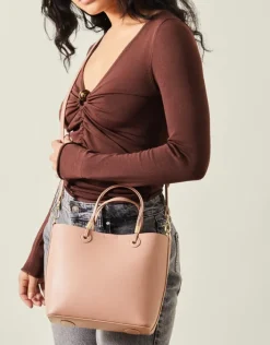 Accessorize Smooth Faux Leather Handbag