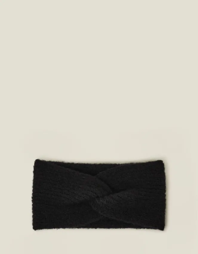 Accessorize Soft Knit Bando Black