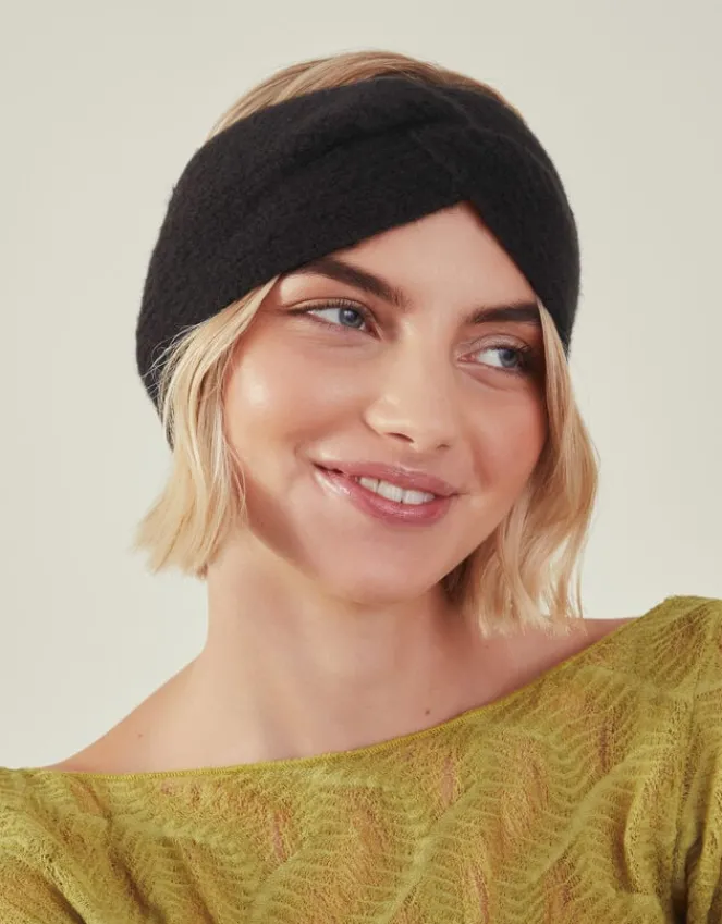Accessorize Soft Knit Bando Black