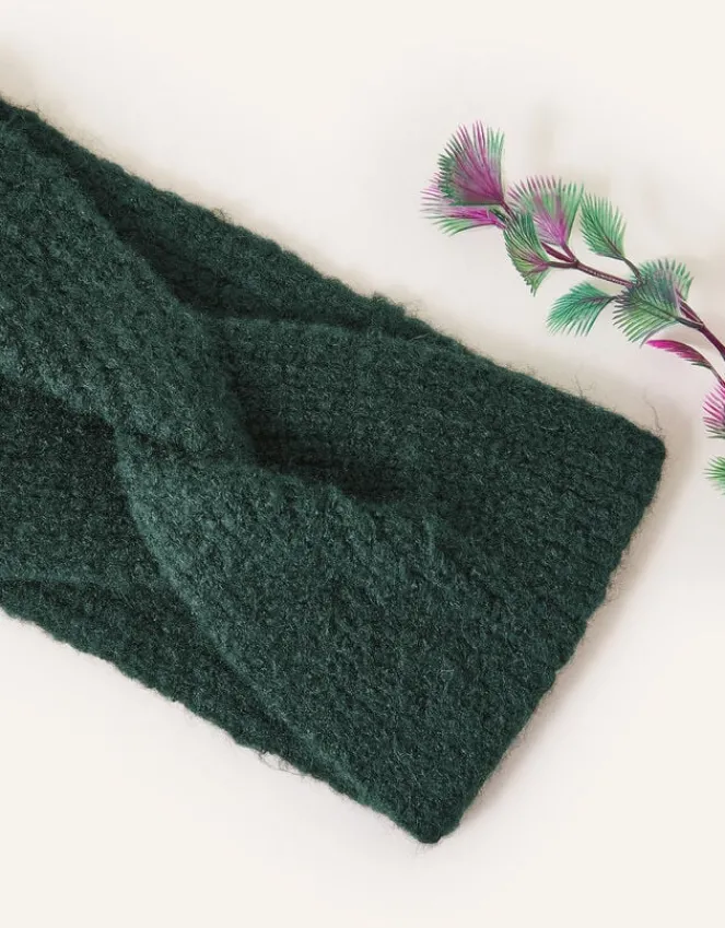 Accessorize Soft Knit Bando Green