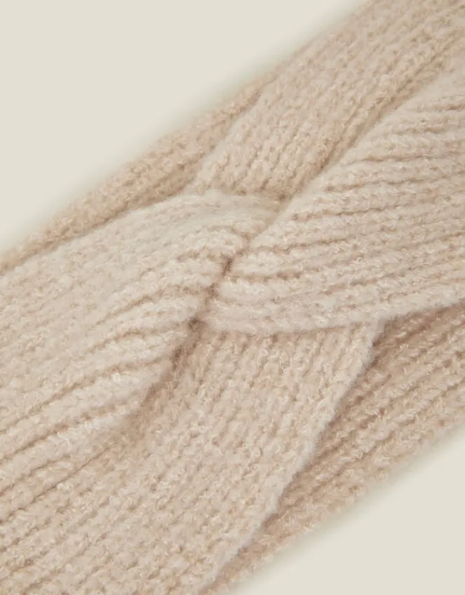 Accessorize Soft Knit Bando Natural
