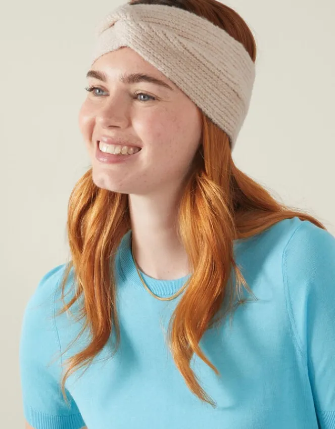 Accessorize Soft Knit Bando Natural