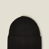 Accessorize Soho Knit Beanie Hat Black