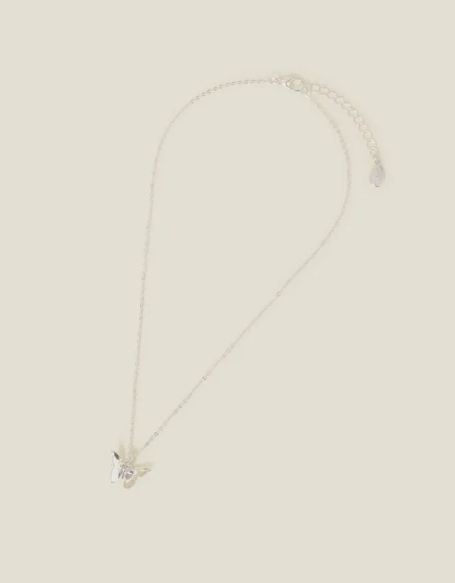 Accessorize Solid Butterfly Pendant Necklace