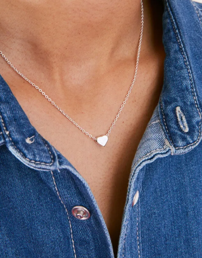 Accessorize Solid Heart Pendant Necklace